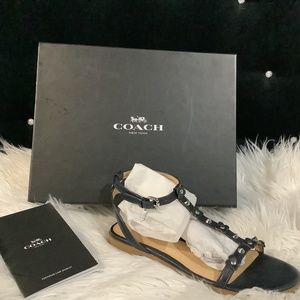 Coach Navy Sandal